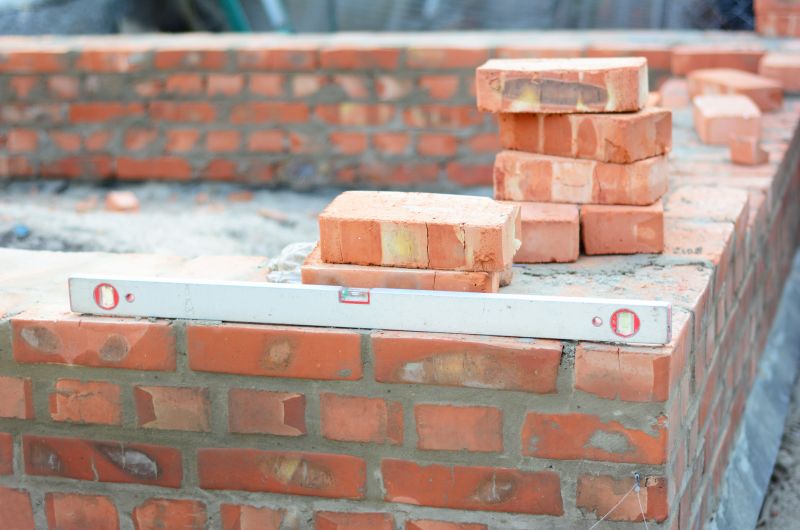 Brick Columns Installation