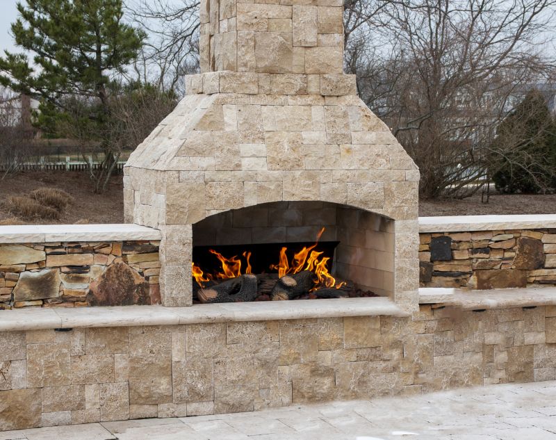 Brick Fireplace Installation