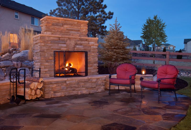 Brick Fireplace Installation
