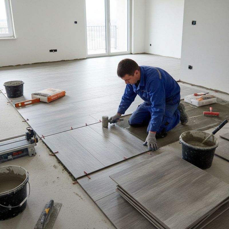 Brick Flooring Installation