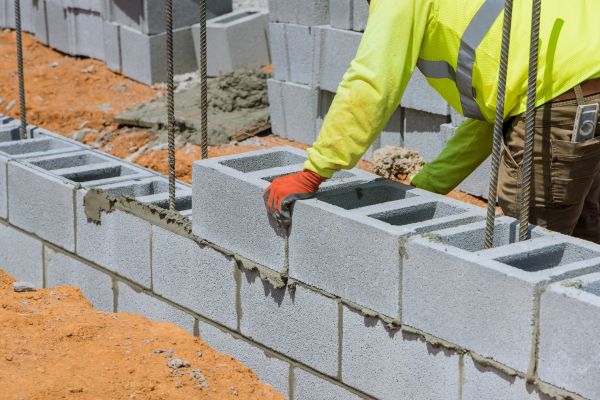 Concrete Blocks Installation in Boston