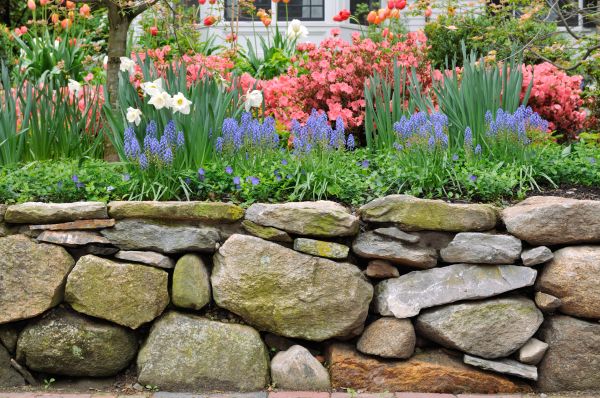 Stone Wall Hardscaping in Boston