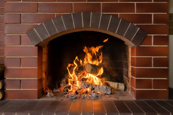 Brick Fireplace Installation in Boston