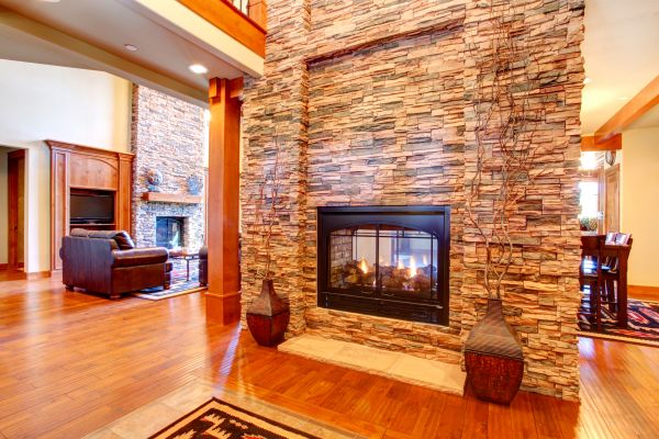 Stone Hearth Installation in Boston